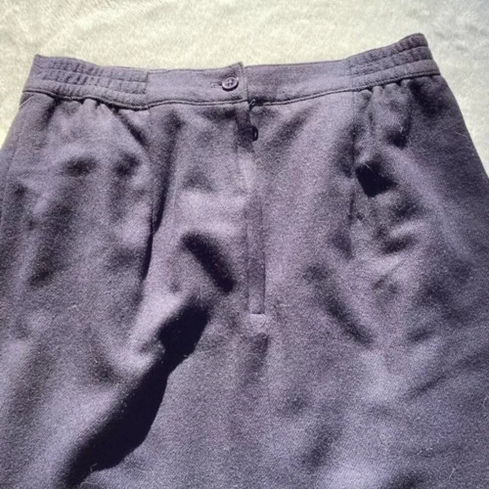 Sag Harbor 100% Pure Wool Dark Blue Navy Women’s Straight Pencil Skirt Sz10 NWT - Picture 2 of 5